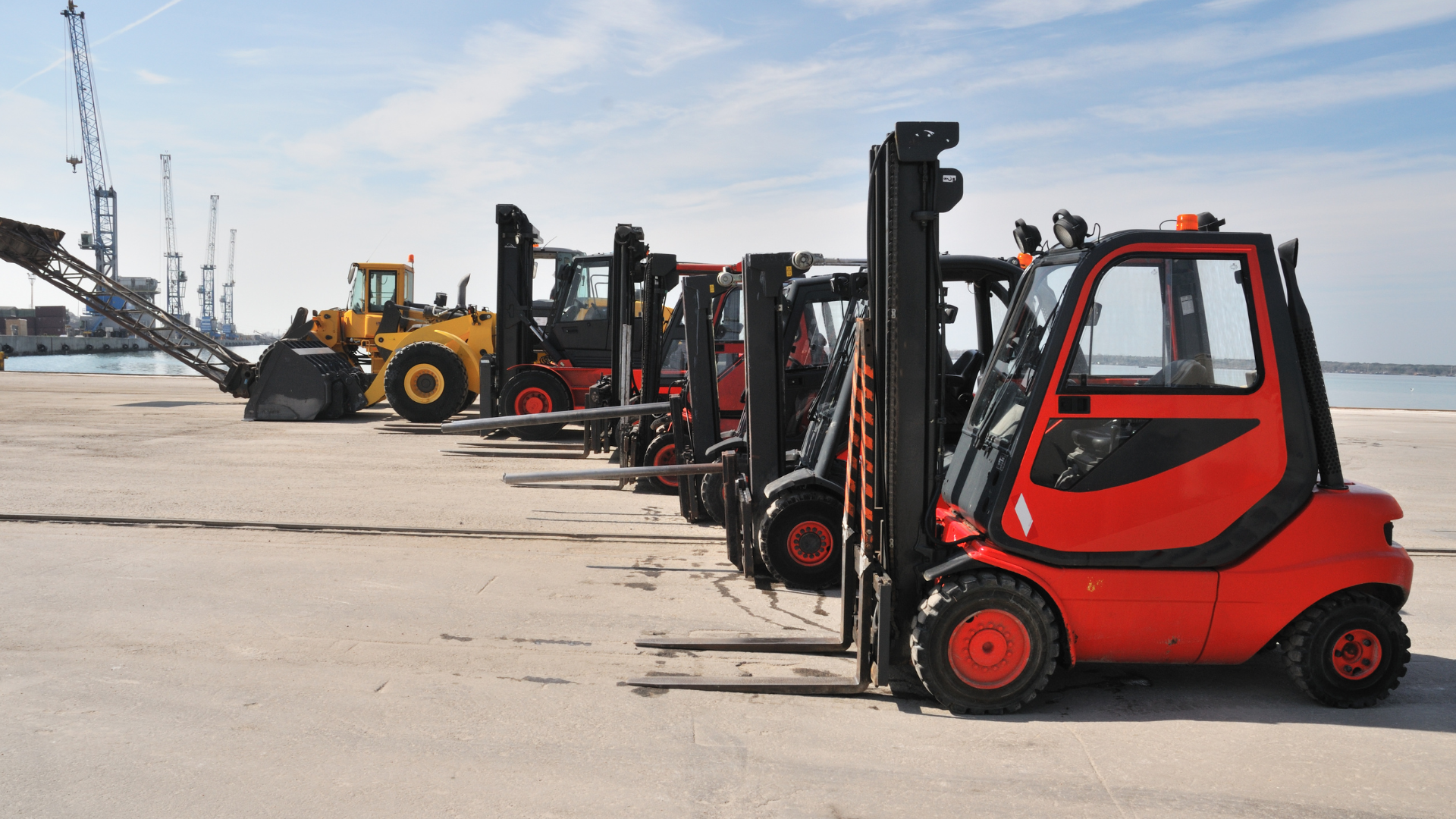 fork lift heavy machinery