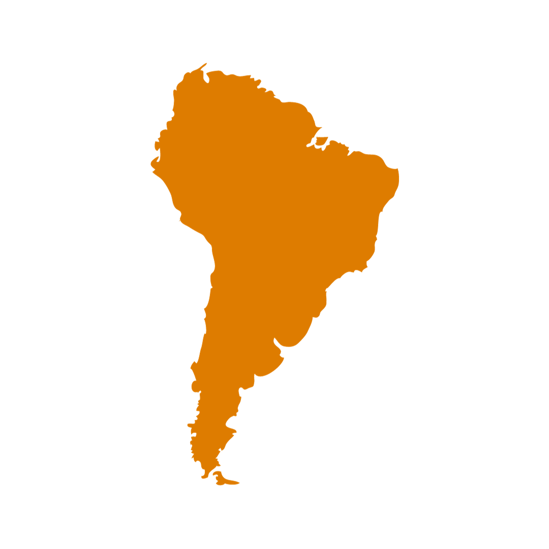 Colorful South America - countries